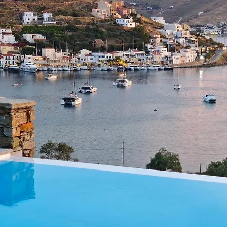 Vourkariani, Infinity Pool With Sunset Views فيلة Vourkárion